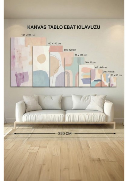 Sarı ve Kırmızı Tonlarda Modern Kuş ve Çiçek Kolaj Kanvas Tablo modelleri