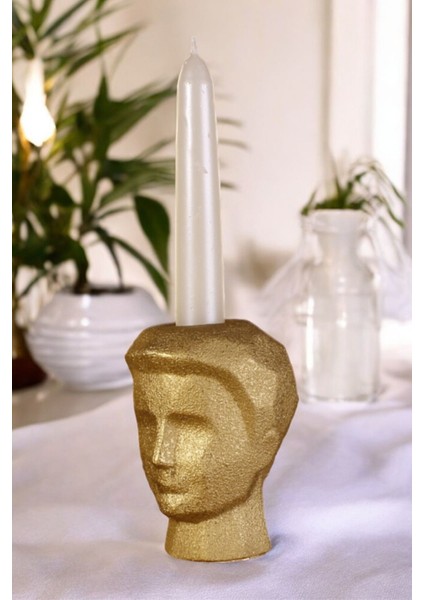 Şamdan Mumluk Dekoratif Altın Renk Tealight Mumluk 10'lu Set