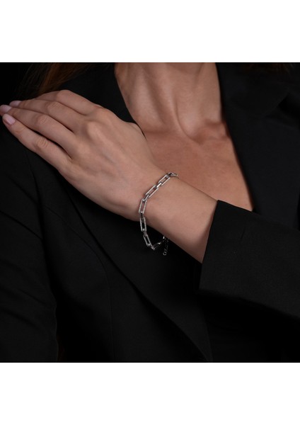 Zincir Gümüş Bileklik BLK32 modelleri