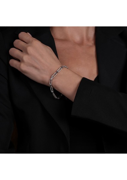 Zincir Gümüş Bileklik BLK32 fırsatları