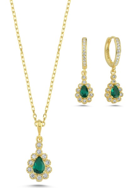 Anturaj Gümüş Takım Altın Kaplama TKM03