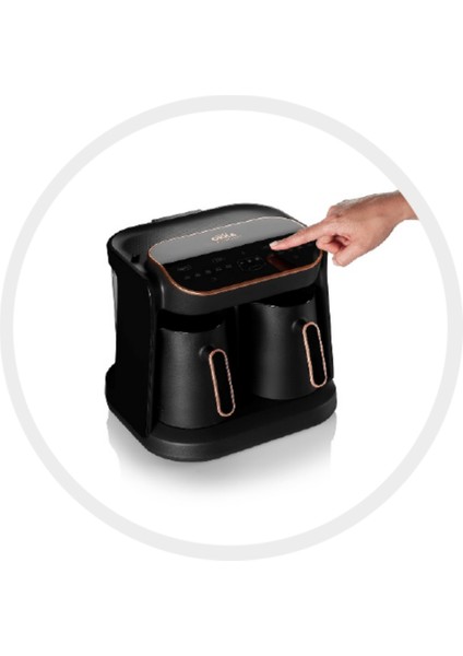 OK007 Okka Grandio Duo Türk Kahve Makinesi+Arzum Seramik Saç Maşası Hediye