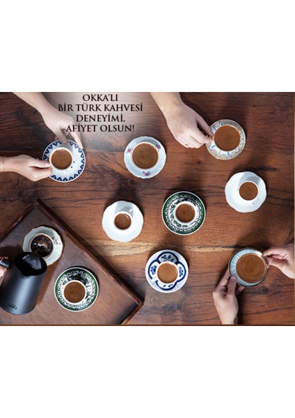 OK007 Okka Grandio Duo Türk Kahve Makinesi+Arzum Seramik Saç Maşası Hediye