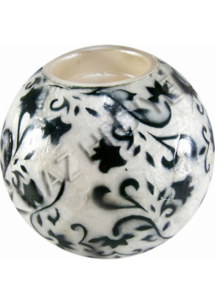 Şık Tealight Mumluk 4" Siyah Sarmal Tasarım, Ev ve Dekor Için