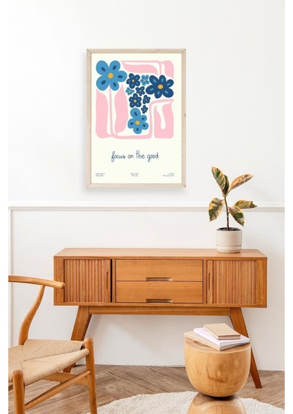 Çiçekler Ahşap Çerçeveli Tablo modelleri