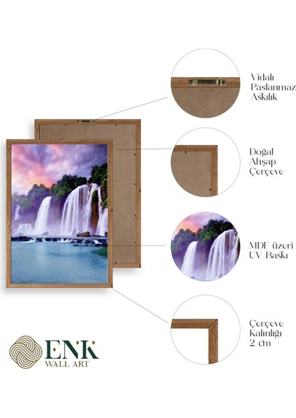 Manzara Doğa Ahşap Çerçeveli Tablo fırsatları
