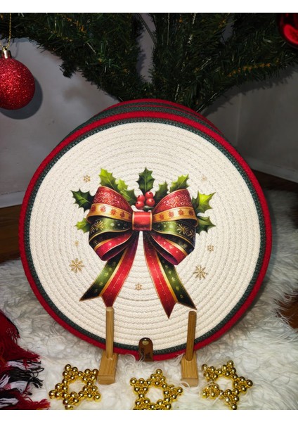 Fiyonk Baskılı Yılbaşı Temalı Supla & Amerikan Servisi