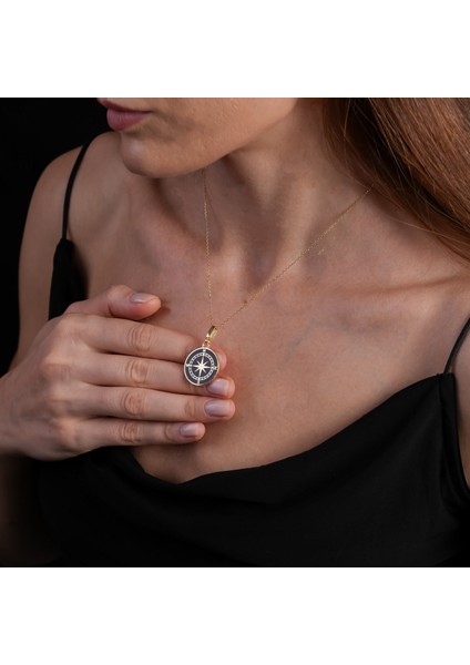 Mineli Pusula Altın Kaplama Kolyel Rz9 fırsatları