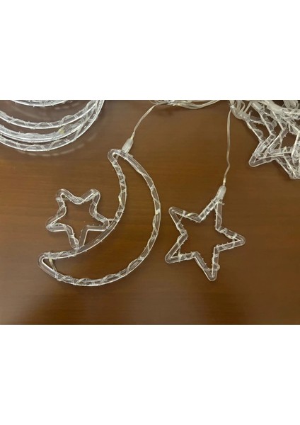 Ay Yıldız Perde LED 10 Saçaklı fiyatları