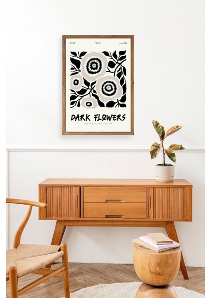 Çiçek Ahşap Çerçeveli Tablo modelleri