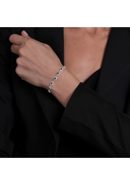 Yeşil Taşlı Gümüş Bileklik BLK30 modelleri