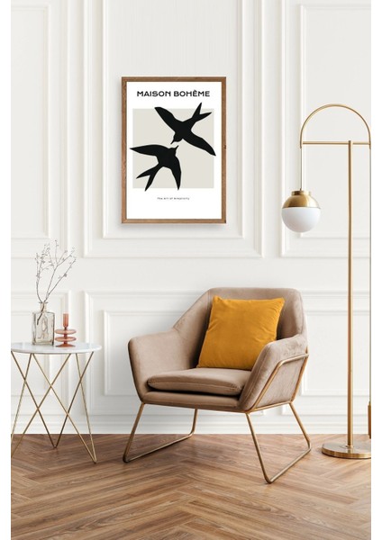 Kuşlar Ahşap Çerçeveli Tablo fiyatları