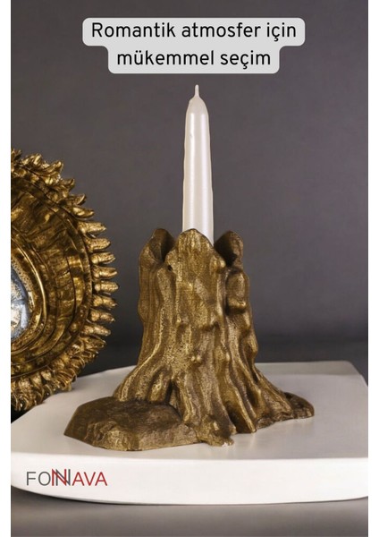 Şamdan Mumluk Dekoratif Tealight Altın Eskitme Renk Modeli fiyatları