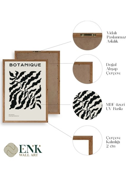 Soyut Ahşap Çerçeveli Tablo fırsatları