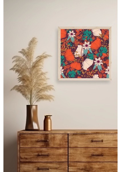 Çiçek Ahşap Çerçeveli Tablo fiyatları