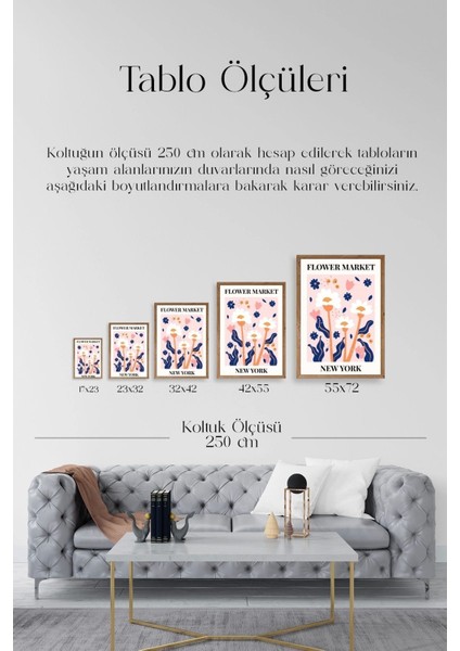 Çiçek Ahşap Çerçeveli Tablo indirimleri