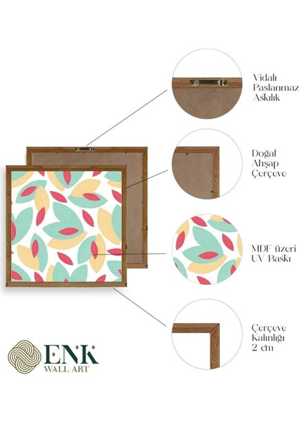 Yaprak Ahşap Çerçeveli Tablo fırsatları
