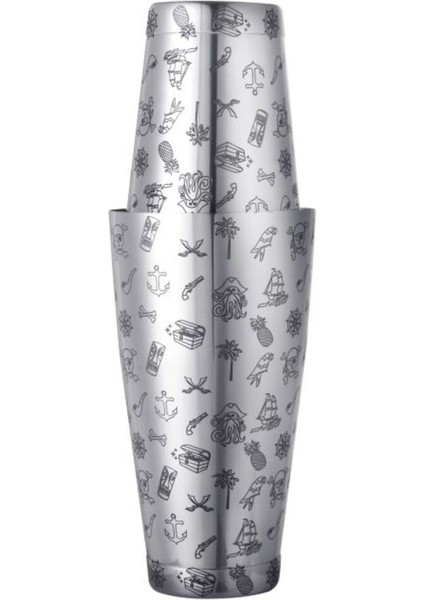 Paslanmaz Çelik Tattoo Boston Shaker, Kaliteli ve Dayanıklı Tasarım