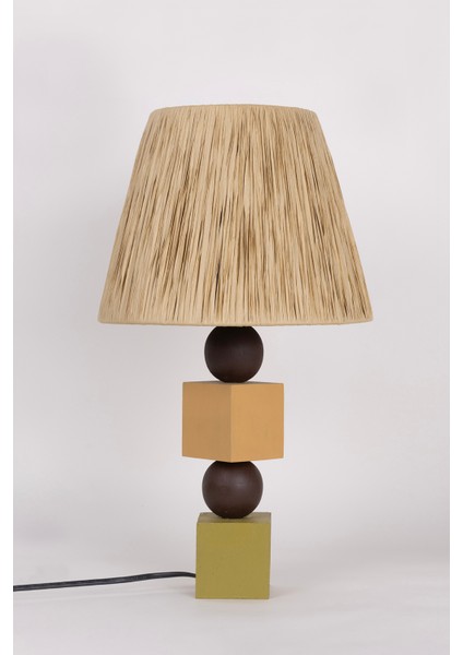 Renkli Ahşap Gövde Bohem Abajur, Ofis ve Oturma Odası Dekoru fiyatları