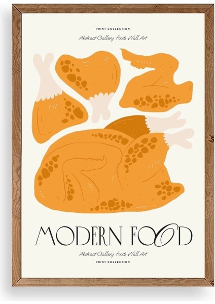 Tavuk Ahşap Çerçeveli Tablo