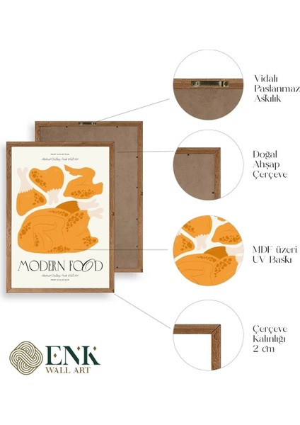 Tavuk Ahşap Çerçeveli Tablo fırsatları