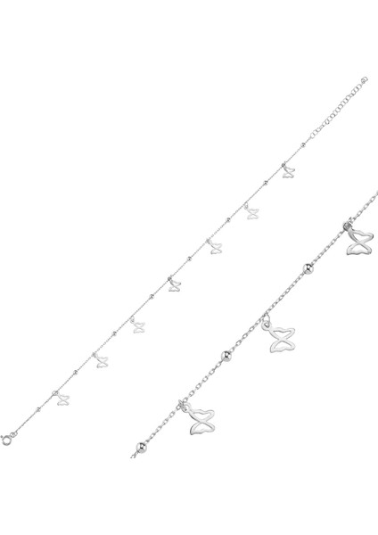 Kelebek Gümüş Bileklik BLK22