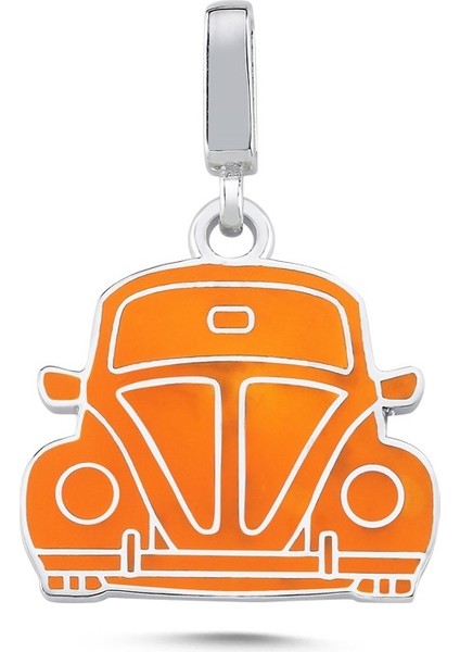 Turuncu Tosbağa Gümüş Kolye Ucu UC58