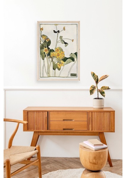 Marsh Marigold Ahşap Çerçeveli Tablo modelleri