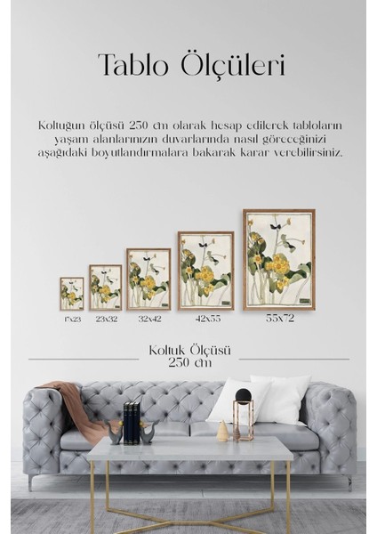 Marsh Marigold Ahşap Çerçeveli Tablo indirimleri