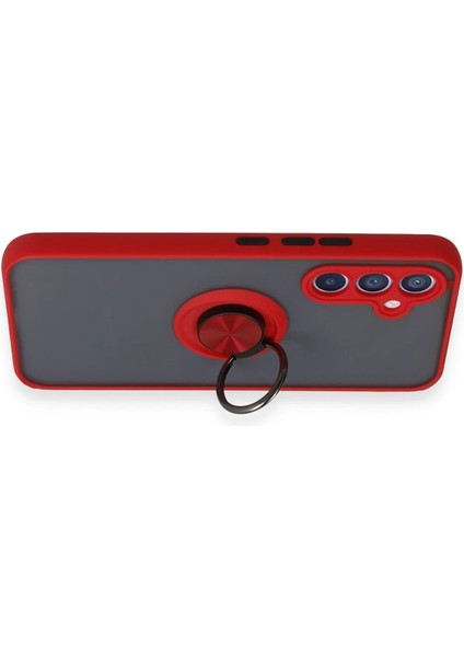 Samsung Galaxy A54 5g Kılıf Montreal Yüzüklü Silikon Kapak - KIRMIZI-(5796) - EC001Z-56IDN7 modelleri