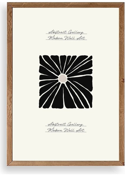 Çiçek Ahşap Çerçeveli Tablo