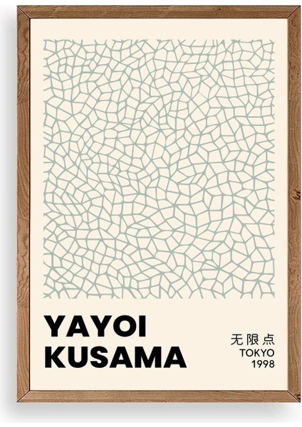Yayoi Kusama Ahşap Çerçeveli Tablo
