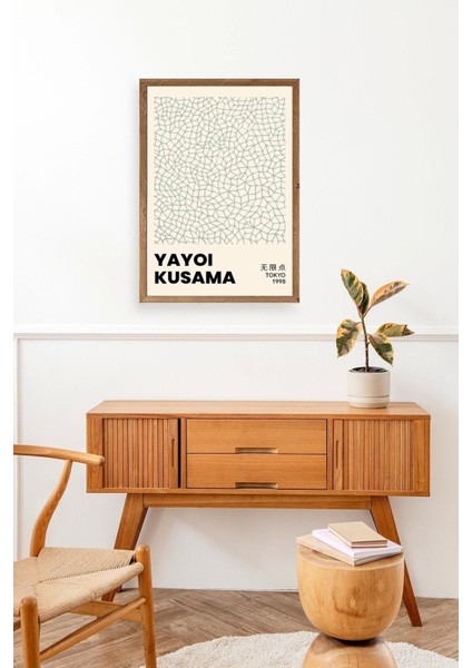 Yayoi Kusama Ahşap Çerçeveli Tablo modelleri
