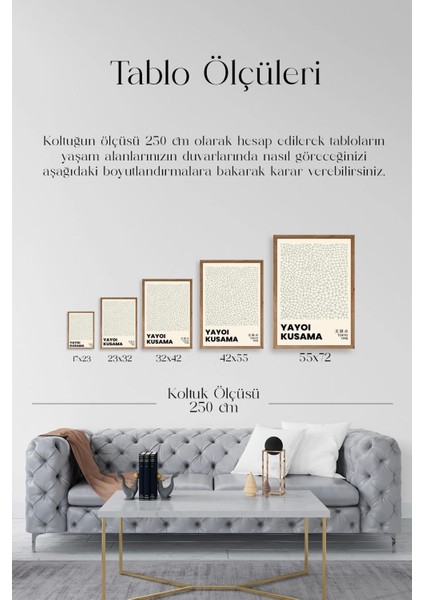 Yayoi Kusama Ahşap Çerçeveli Tablo indirimleri