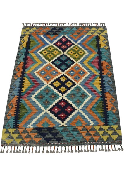 El Dokuma Cerit Yörükleri Iran Yün Kilim 0548 - Yeni - Çok Renkli fırsatları