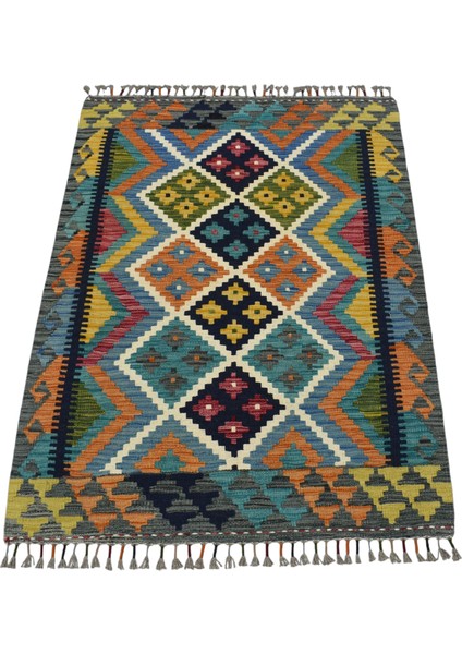 El Dokuma Cerit Yörükleri Iran Yün Kilim 0548 - Yeni - Çok Renkli indirimleri