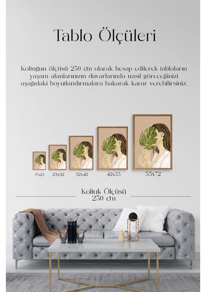 Kadın Ahşap Çerçeveli Tablo indirimleri
