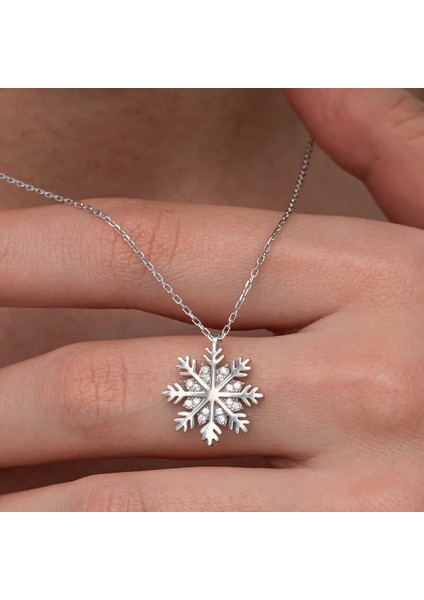 Gümüş Kar Tanesi Kadın Kolye fiyatları