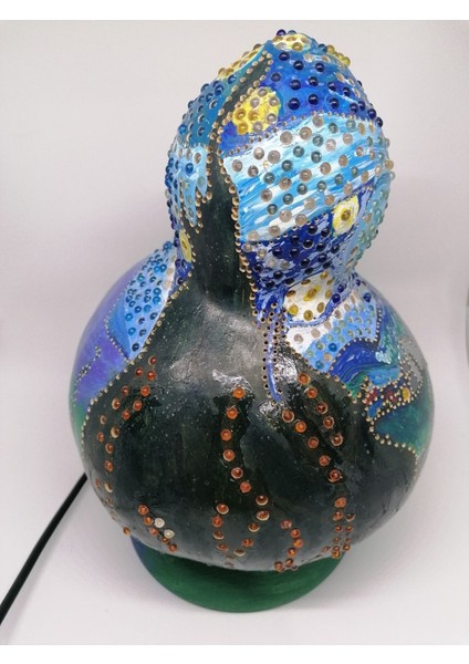 Yıldızlı Geceler Kabak Abajur, Sıcak ve Yumuşak Işık Dokusuyla fiyatları