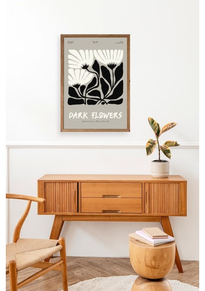 Çiçek Ahşap Çerçeveli Tablo modelleri