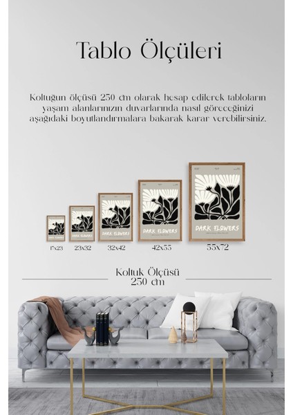 Çiçek Ahşap Çerçeveli Tablo indirimleri