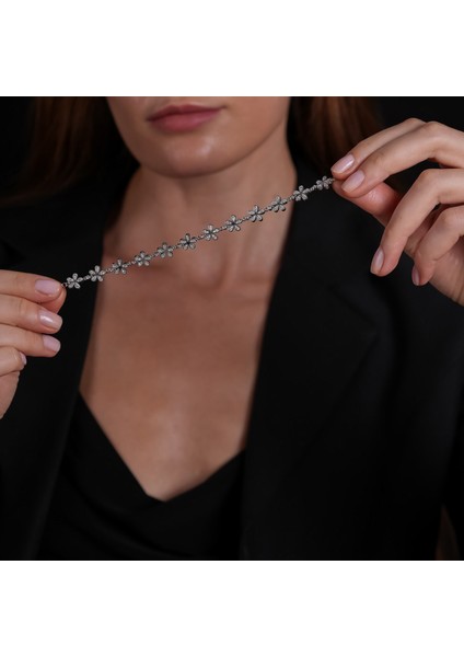 Lotus Çiçekli Gümüş Bileklik BLK38 fiyatları