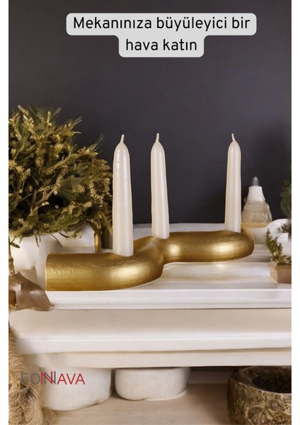 Şamdan Mumluk, Dekoratif Altın Renk, Tealight Mumluk, Şık ve Zarif Tasarım fiyatları