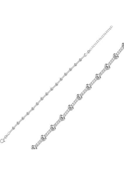 Zincir Gümüş Bileklik BLK25