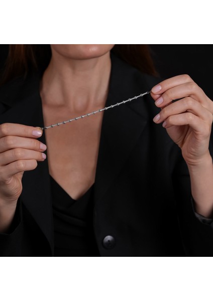 Zincir Gümüş Bileklik BLK25 fiyatları