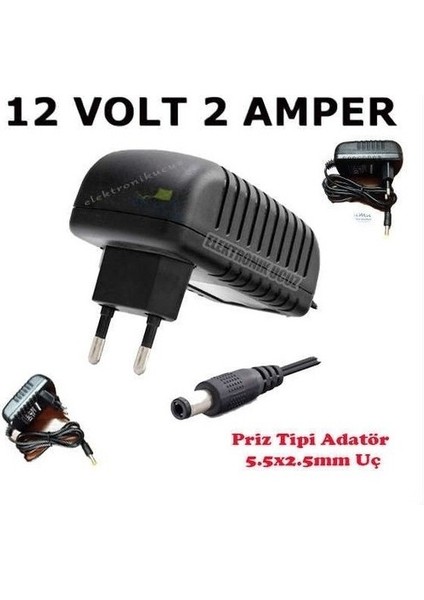 Orijinal Ayarında Uyumlu Adaptörü 12V 2A Adaptör Plastik Kasa Priz Tipi Modem Swich Adaptörü 12VOLT 2AMPER Adaptör - 12V 2A Adapter modelleri