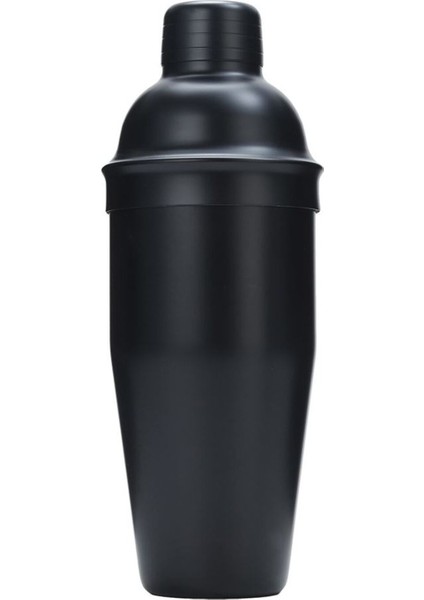 700 ml Siyah Çelik Mat Shaker – Kokteyl Hazırlama Kabı