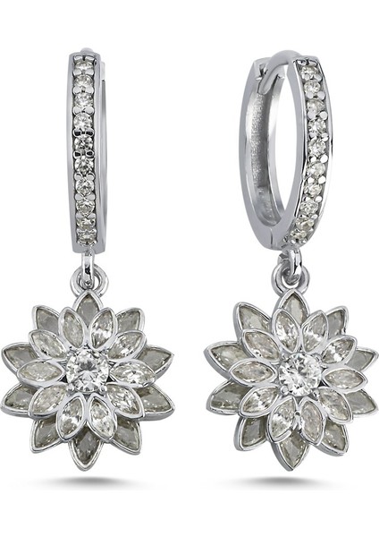 Lotus Gümüş Küpe KP02