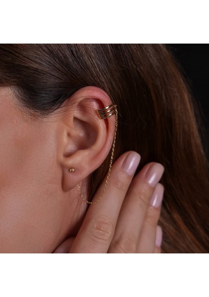 Sallantılı Altın Kaplama Küpe KP10 fiyatları