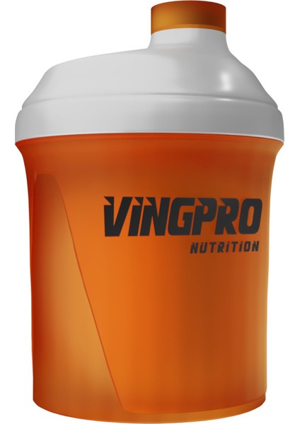 Turuncu 300ML Karıştırıcı Shaker, Pratik ve Şık Tasarım